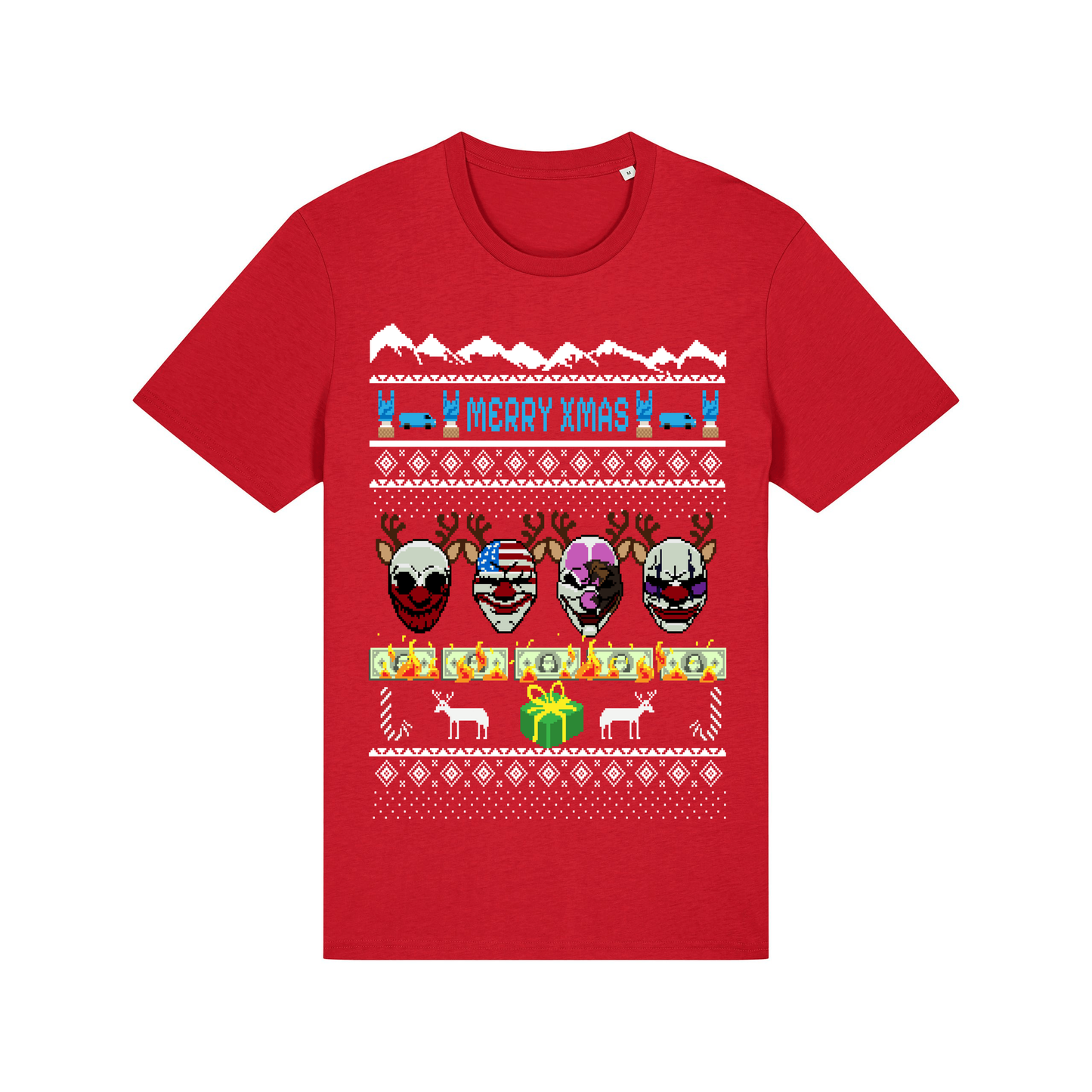 Red Printed T-shirt Front