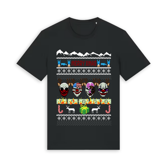 Black Printed T-shirt Front