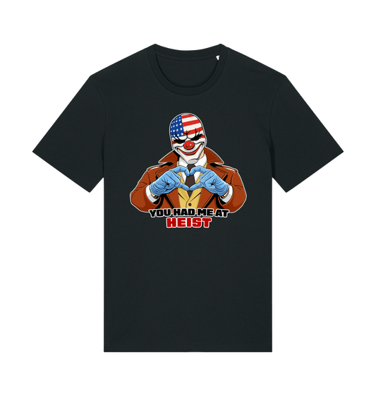 Black Printed T-shirt Front