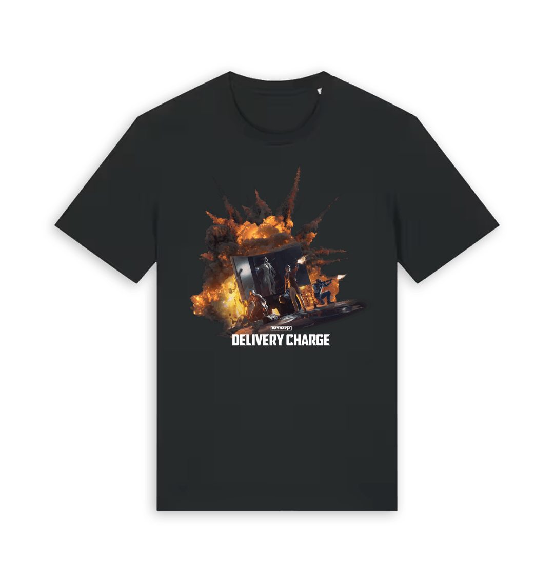 Black Printed T-shirt Front