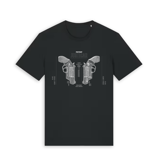 Black Printed T-shirt Front