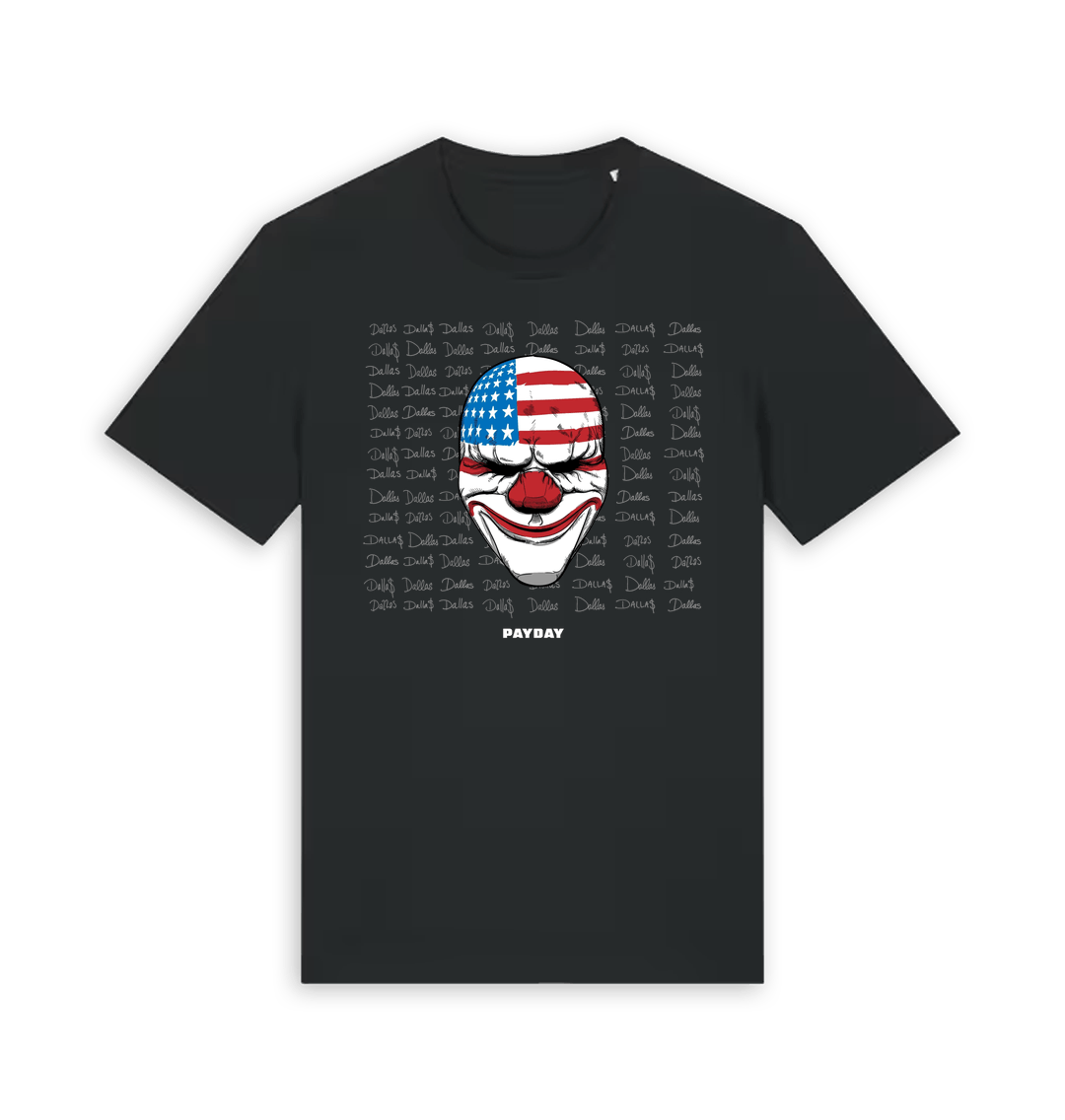 Black Printed T-shirt Front