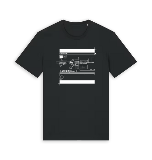 Black Printed T-shirt Front