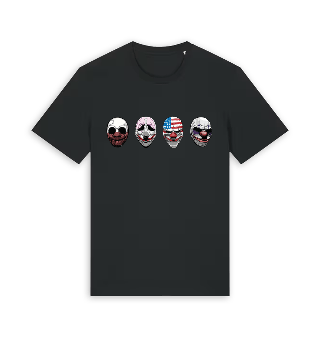 Black Printed T-shirt Front