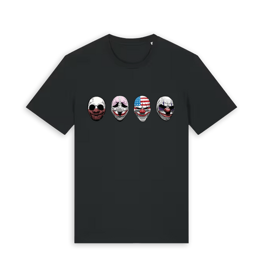 Black Printed T-shirt Front