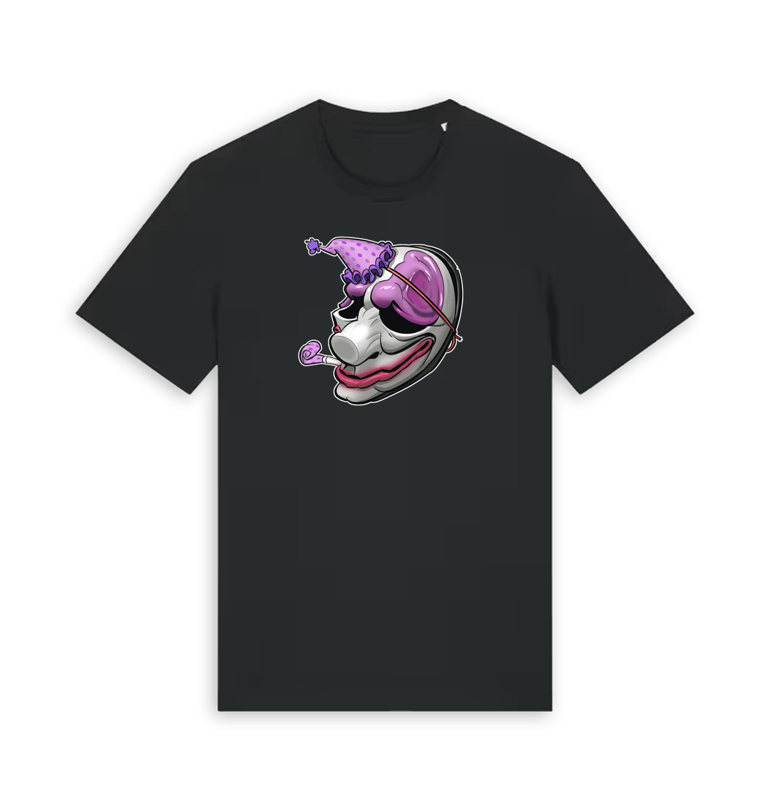 Black Printed T-shirt Front