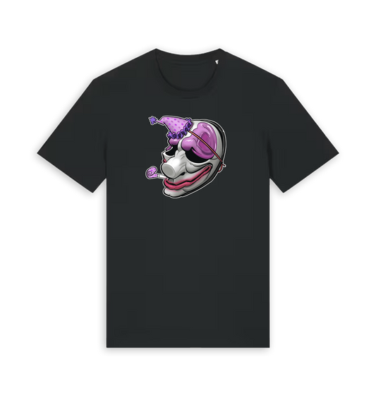 Black Printed T-shirt Front