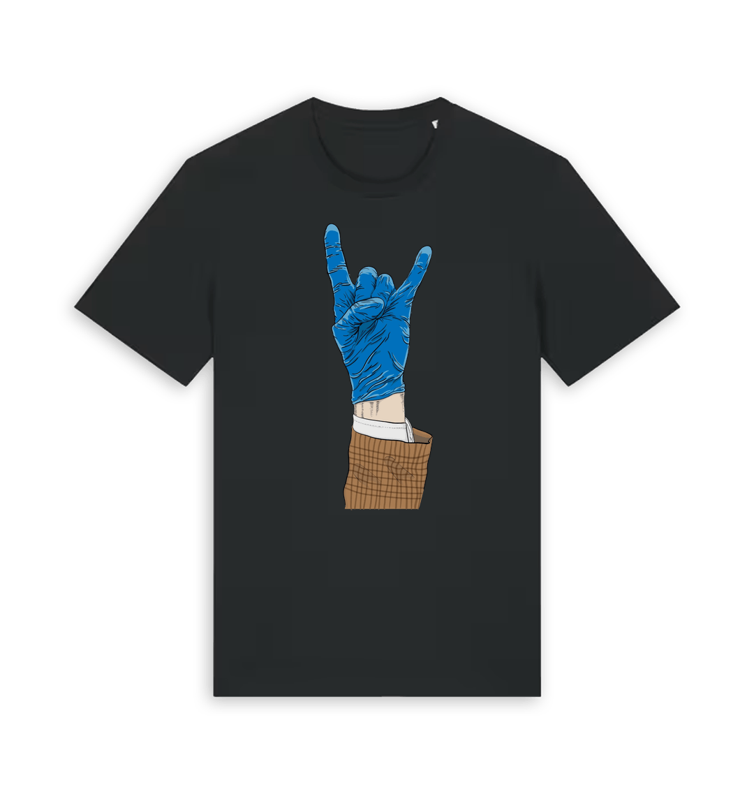 Black Printed T-shirt Front